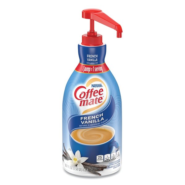 Coffee Mate Liquid Coffee Cream, Pump, French Vanilla 00050000318032